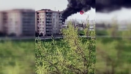 6 otobüs alev alev yandı, siyah dumanlar şehrin her yerinden görüldü