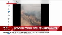 ¡Última Hora! Incendio en la colonia Ejidos de San Pedro Mártir, en Tlalpan