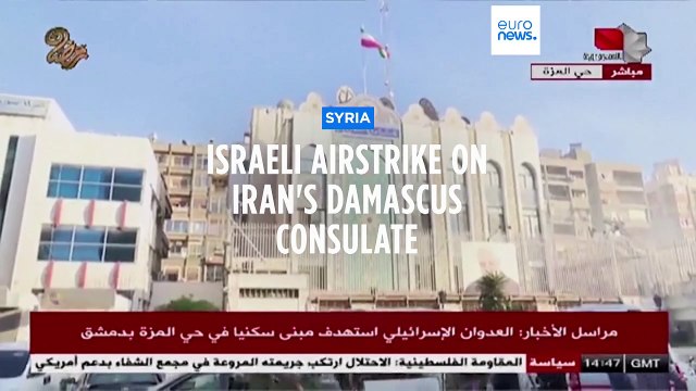 Israeli air strike destroys Iranian consulate in Damascus, killing senior commander, Syria says