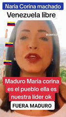 Opositora manda um recado para Nicolás Maduro