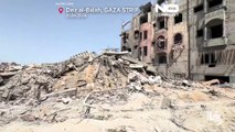 دمار كبير خلفته الغارات الجوية الإسرائيلية على دير البلح