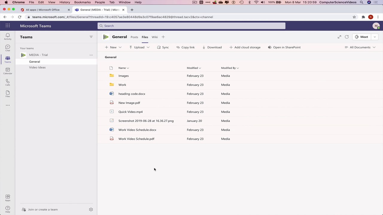 How to SAVE Your Microsoft Teams Files to a Zip File on Your Mac for Office 365 - Web Based | New