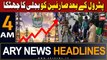 ARY News 4 AM Headlines | 2nd April 2024 | petrol ke bad sarfeen ko bijli ka jhatka