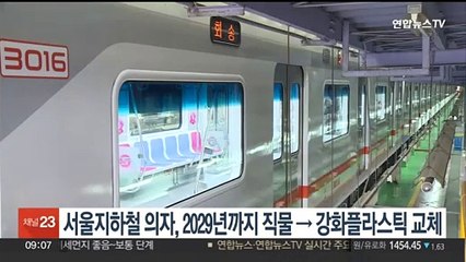 서울지하철 직물형 의자, 2029년까지 강화플라스틱으로 교체