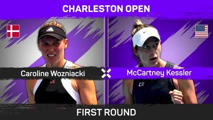 下载视频: Wozniacki returns to Charleston with dominating win