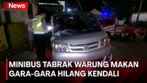 Brak! Minibus Tabrak Warung Makan di Jakarta Barat, 3 Orang Terluka