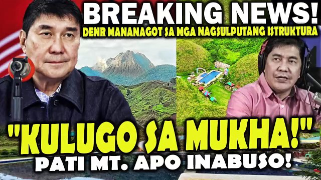 KULUGO sa mukha! DENR mananagot sa mga nagsulputang istruktura sa protected areas sa bansa.