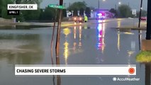Torrential rain floods streets in Oklahoma