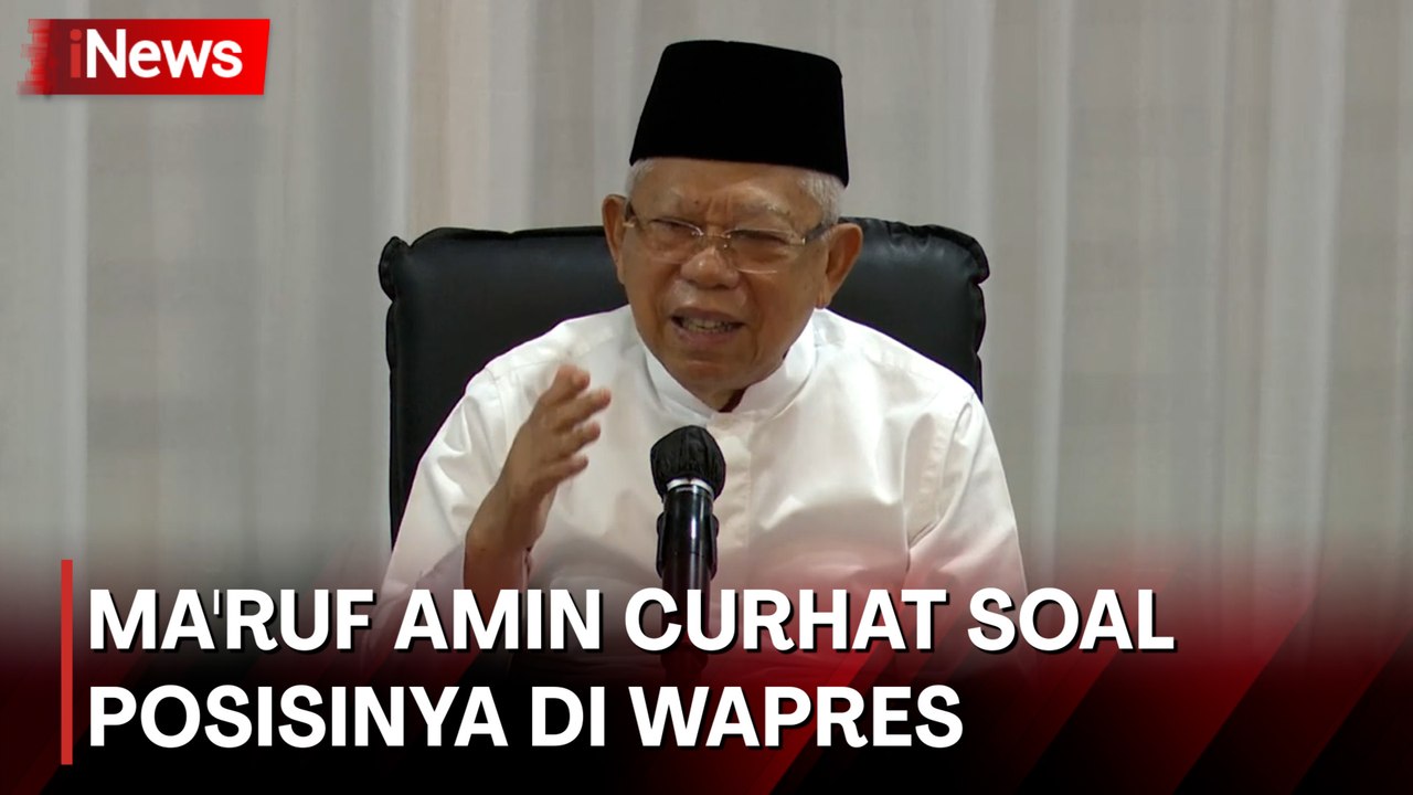 Momen Wapres Ma'ruf Amin Sebut Dirinya Bukan Tipe Wapres yang Tampil Atraktif