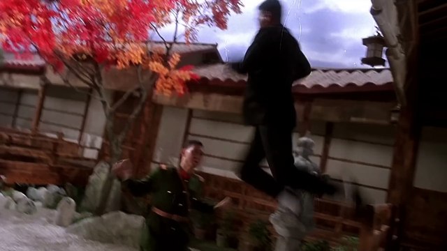 The final showdown between Jet Li and Japanese officers Fist of Legend