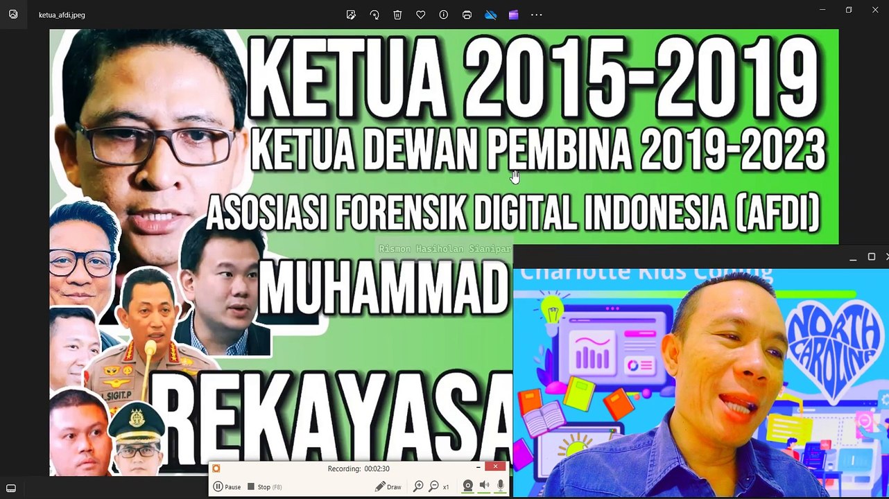 KETUA AFDI 2015 - 2019: PENIPU PEREKAYASA VIDEO CCTV MUHAMMAD NUH AL-AZHAR