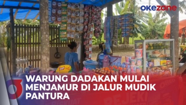 Sambut Arus Mudik Lebaran, Warung Dadakan Mulai Menjamur di Jalur Pantura