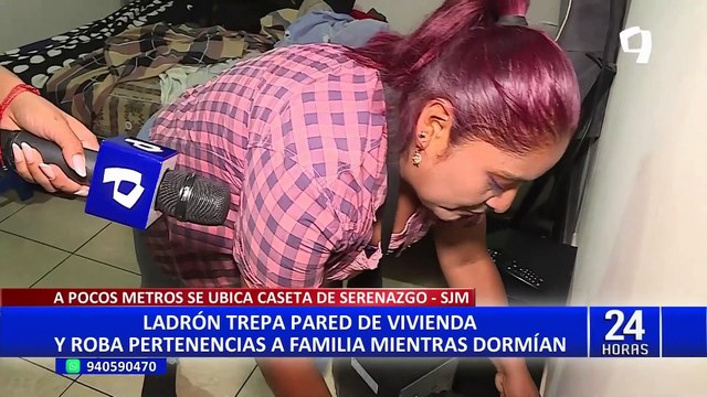 SJM: buscan identificar a ladrón que entró a robar a casa mientras dueños dormían