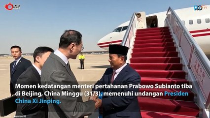 Momen Kedatangan Prabowo di Beijing China