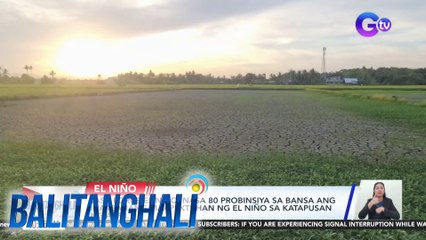 Task Force El Niño: Nasa 80 probinsiya sa bansa ang inaasahang maapektuhan ng El Niño sa katapusan ng Abril | BT