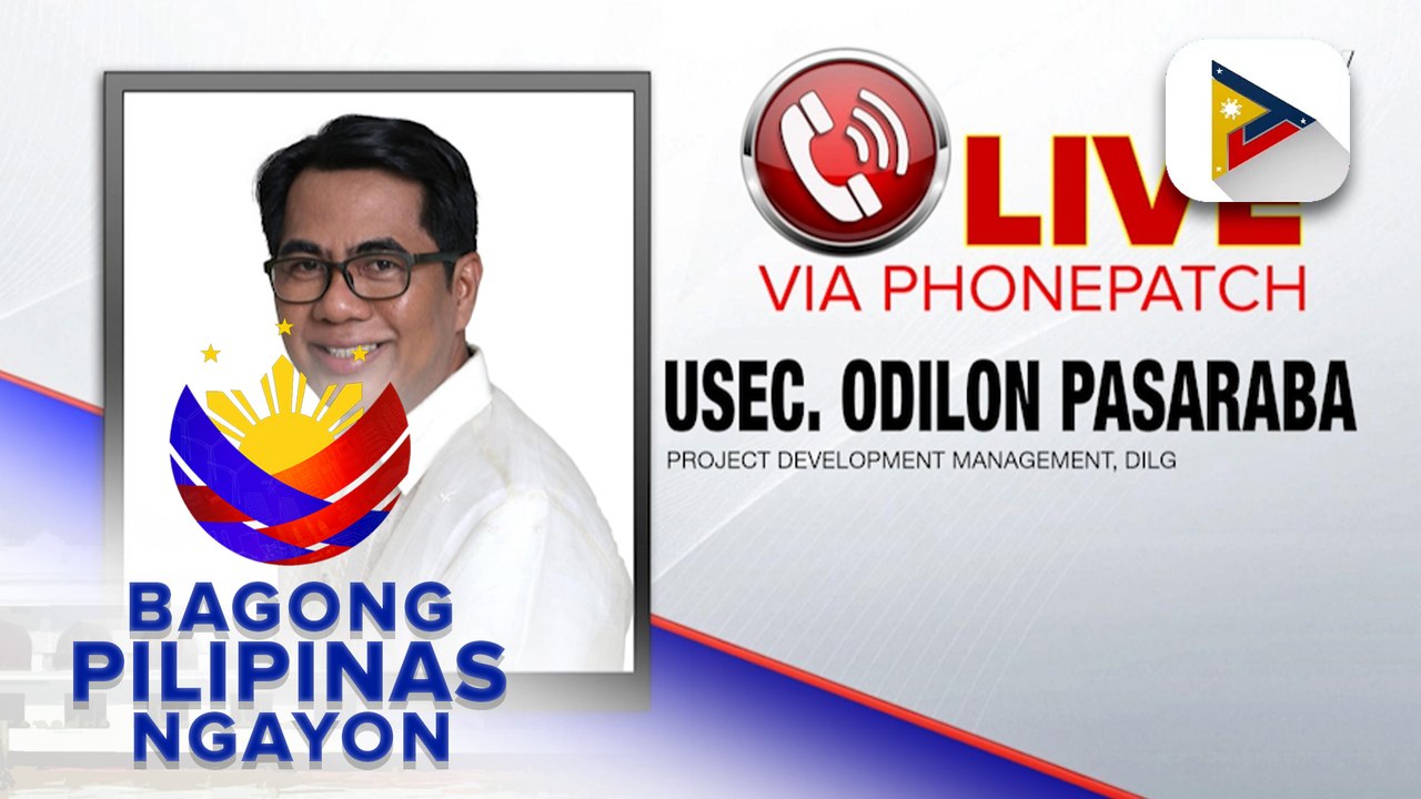 Panayam kay DILG Project Development Management Usec. Odilon Pasaraba