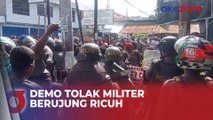 Demo Tolak Militer di Jayapura, Papua Berujung Ricuh