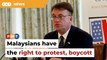 Malaysians have the right to protest and boycott, says US ambassador