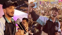 Munawar Faruqui Hyderabad Mehfil E Zaiqa Event Inside Video Viral, Public Shouting Ayesha Khan Name