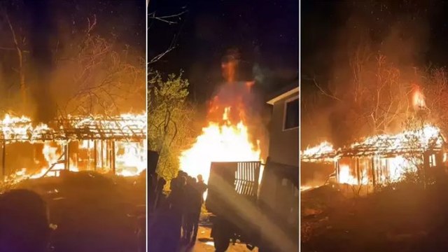 Sakarya’da baraka alev topuna döndü: Mahalleli sokağa döküldü