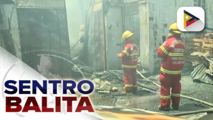 Isa sugatan sa sunog sa Brgy. Sto. Domingo sa Q.C.