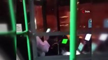 İETT şoföründen skandal görüntü, telefonla oynayarak otobüs kullandı