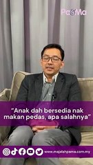 Anak dah bersedia nak makan pedas kan, apa salahnya.