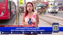 San Martín de Porres: capturan a delincuentes que asaltaron a pasajeros de bus