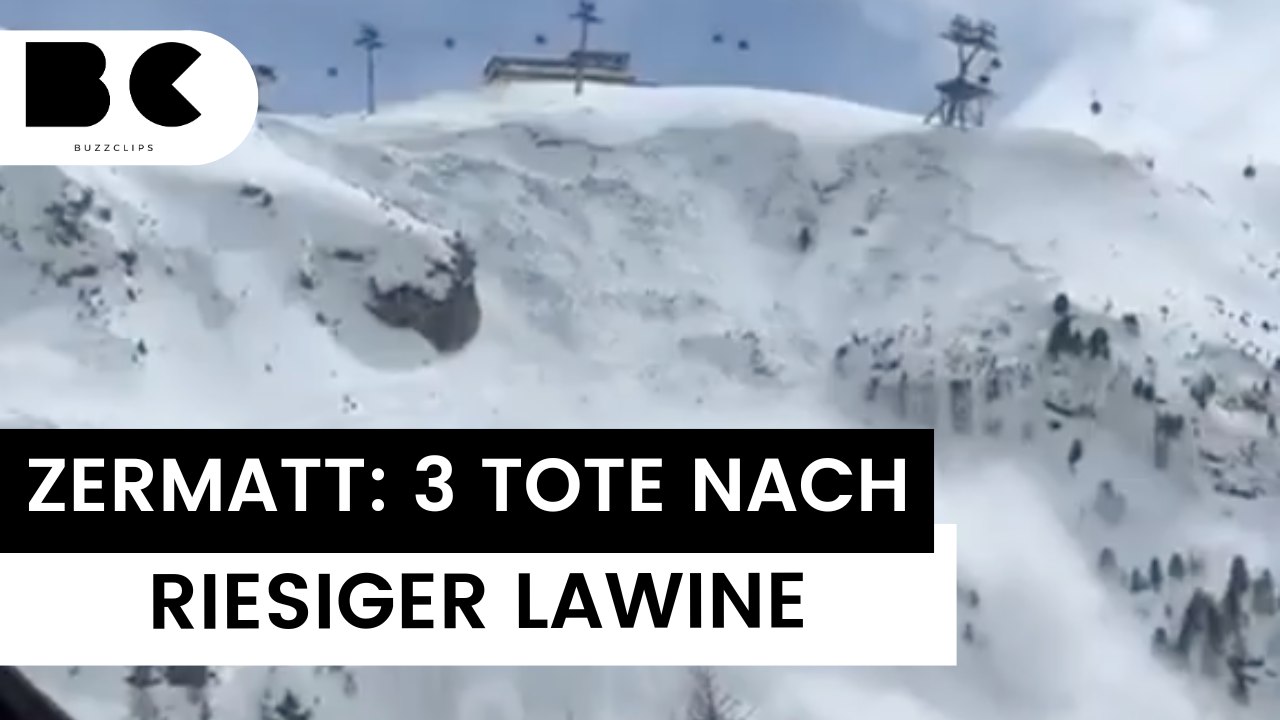 Mindestens drei Tote nach riesiger Lawine bei Zermatt
