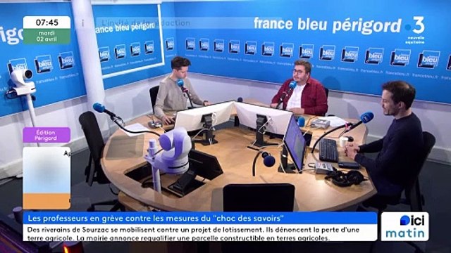 Jérémy Destenave, co-secrétaire départemental du syndicat SNES-FSU en Dordogne