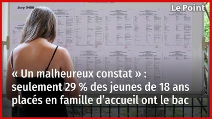 « Un malheureux constat » : seulement 29 % des jeunes de 18 ans placés en famille d’accueil ont le bac