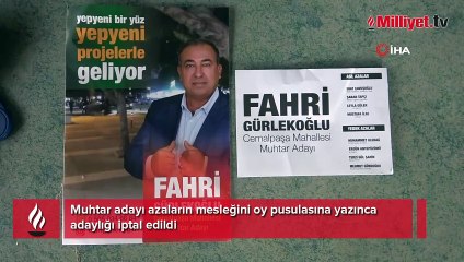 Sandıkların kapanmasına 20 dakika kala adaylığı iptal edildi! Nedeni şaşkına çevirdi