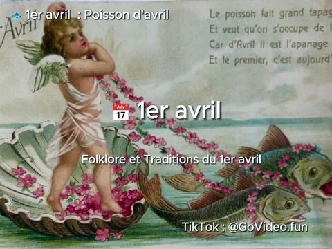1er avril : Poisson d'avril Folklore & Taditions