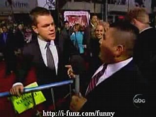 12. Matt Damon gets blown off