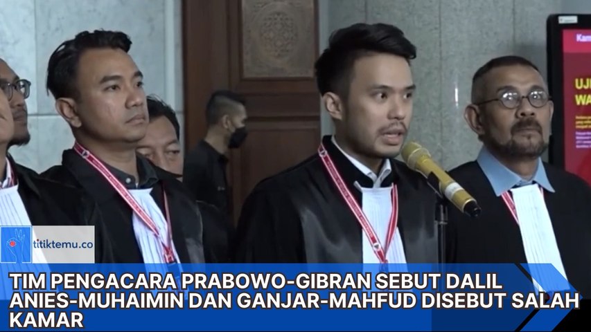 Tim pengacara Prabowo-Gibran menyebut bahwa argumen yang diajukan dalam gugatan pemilu 2024 salah kamar.