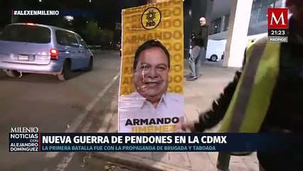 La guerra de pendones se desata en el comienzo de la contienda electoral en la CdMx