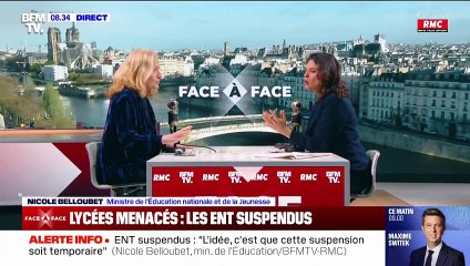Les menaces d'attentats contre des collèges et des lycées, via la messagerie des espaces numériques de travail, ont concerné "à peu près 400 établissements visés sur une vingtaine d'académies" - VIDEO