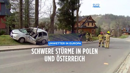 Stürme in Europa: Mehrere Todesopfer in Polen, massive Stromausfälle in Österreich