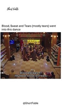 Blood, Sweat and Tears (mostly tears) went into this dance