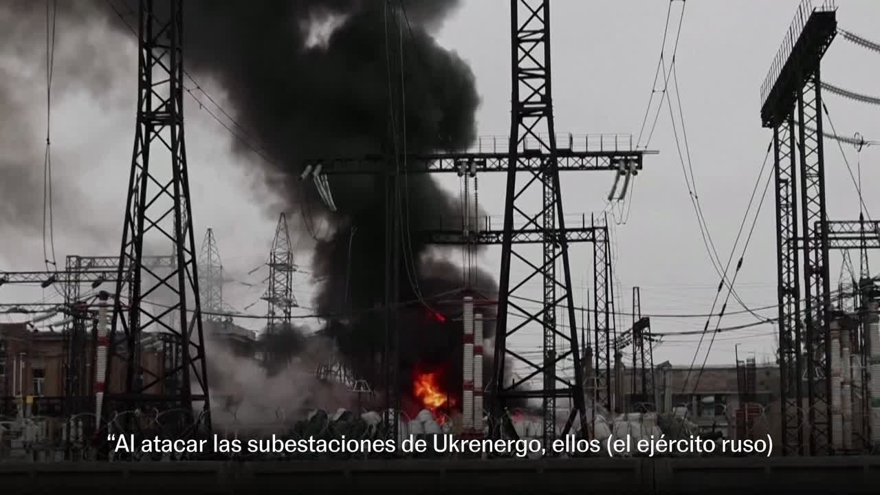 Rusia continúa lanzando ofensivas contra la red energética ucrania