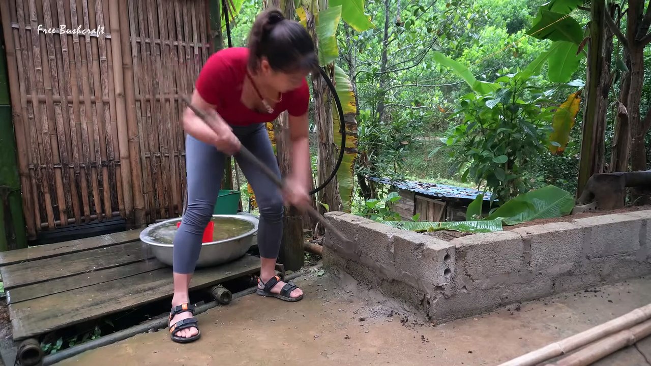 Building Water Tank With Bricks and Cement, Build Free Farm   Free Bushcraft, Ep132