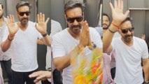 Ajay Devgn Birthday:अजय देवगन ने अपने Birthday पर इंतजार कर रहे Fans से की मुलाकात, Viral हुआ Video