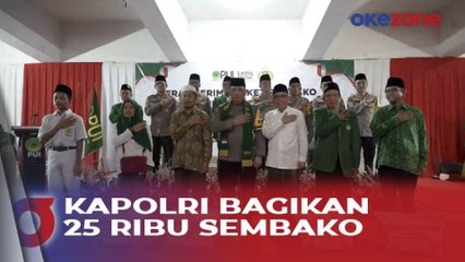 Kapolri Salurkan 25 Ribu Sembako ke Persatuan Umat Islam