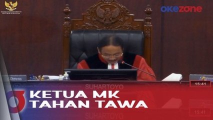 Momen Ketua MK Tak Bisa Tahan Tawa saat Digas Saksi Fakta