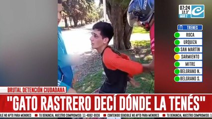 Más de 30 deliverys persiguen a ladrón y lo obligan a devolver lo robado a golpes