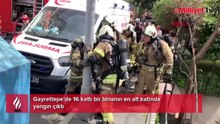 Gayrettepe'de 16 katlı binada yangın!