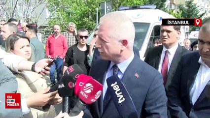 Vali Davut Gül Beşiktaş’taki yangın hakkında açıklama yapıyor