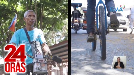 60-anyos na lalaki, nagpa-wow sa kaniyang pagpadyak ng unicycle | 24 Oras