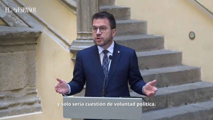 Aragonès sobre el referéndum catalán: "Es posible en el actual marco legislativo y con un acuerdo entre las partes"