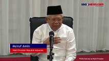 Harapan Wapres Ma'ruf Kepemimpinan dengan Jokowi Berakhir Husnul Khotimah